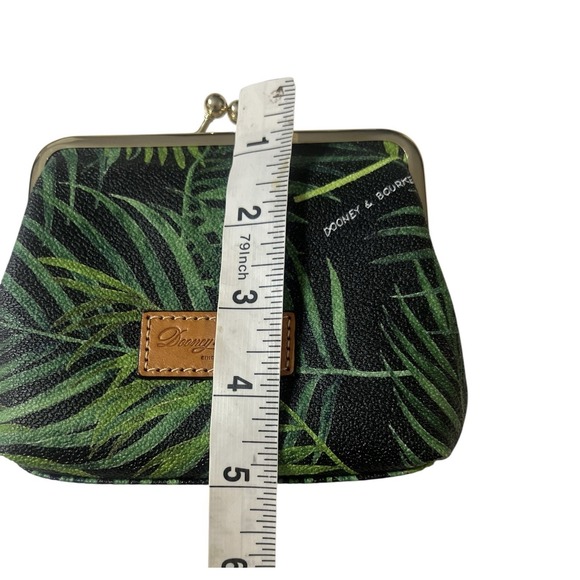 Dooney & Bourke Siesta Green Leaf Kisslock Coin Purse Green - Picture 5 of 6